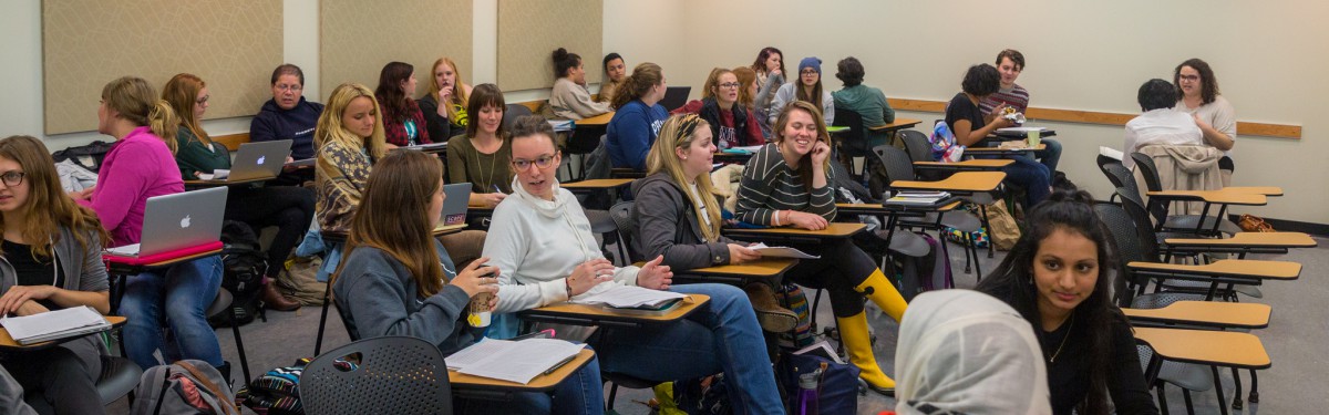 Previous Human Rights Certificate Program Students in classroom