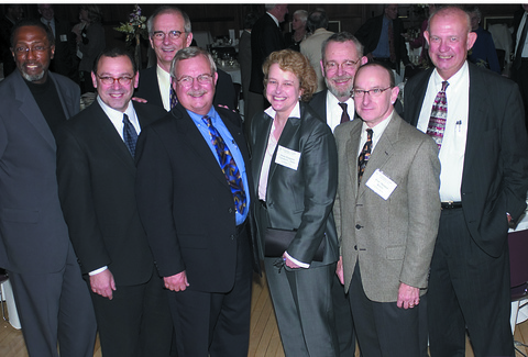 Joe Knight, Rick Matasar, Greg Williams, Bill Hines, Carolyn Jones, ?, Shelly Kurtz, and Jim Meeks