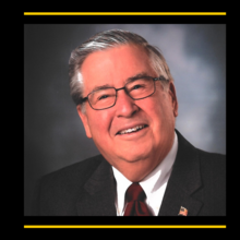 Headshot of alum Larry McKibben ('72), 2020 Alumni Achievement Recipient